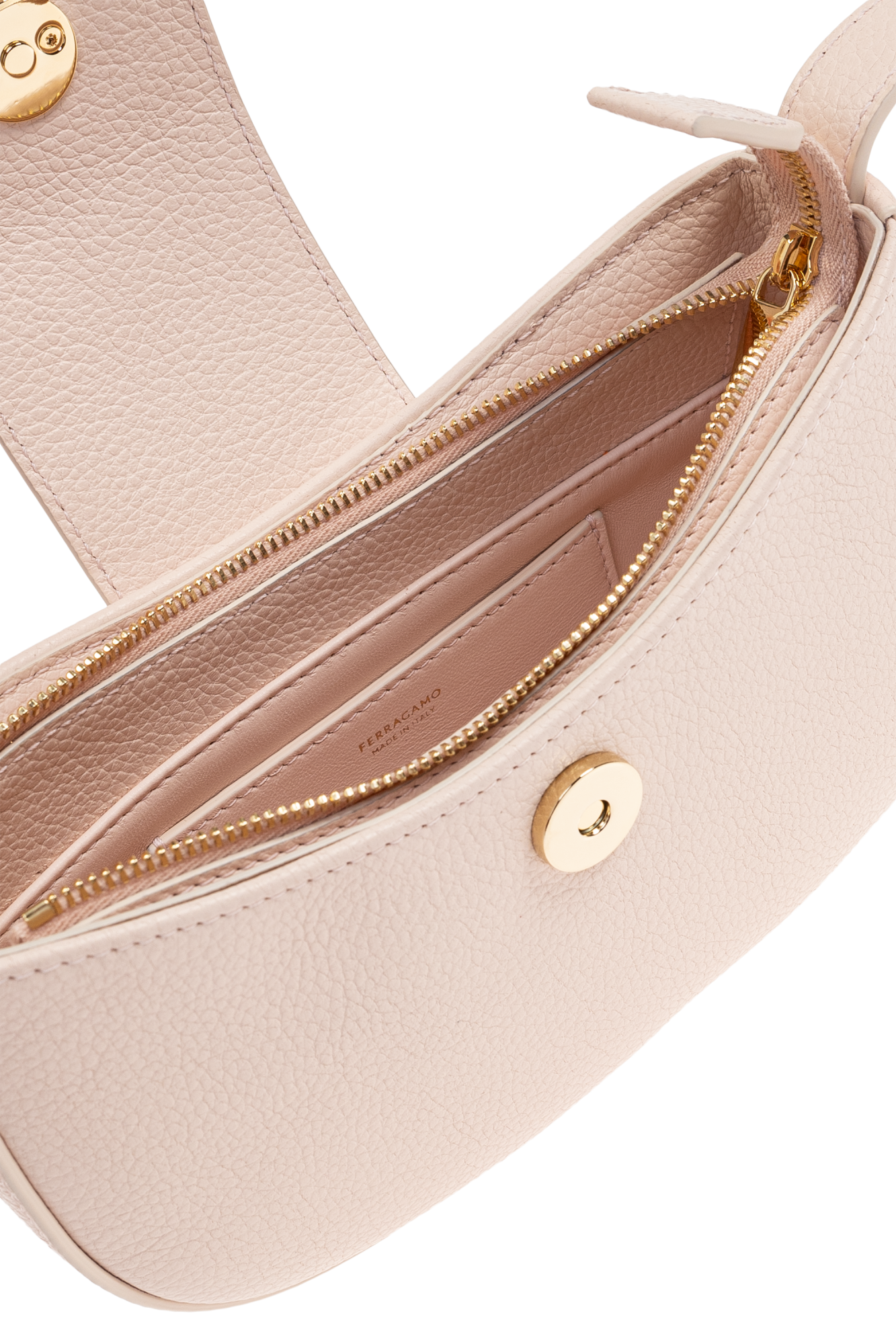 ショルダーバッグ・ポシェット FERRAGAMO Woman Shoulder bag Beige 219794 779064 011 Ferragamo Small Geometric Leather Shoulder Bag | White